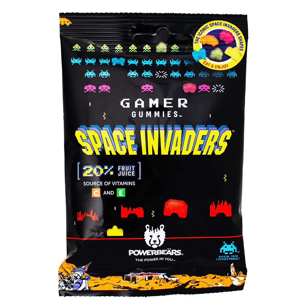Space Invaders Gummies Confection - Nibblers Popcorn Company