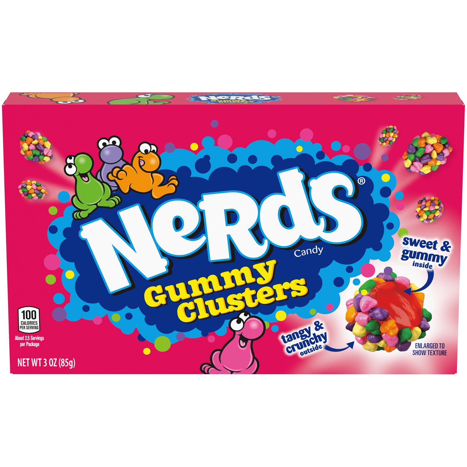 Rainbow Nerds Gummy Clusters Theaterbox Confection - Nibblers Popcorn Company