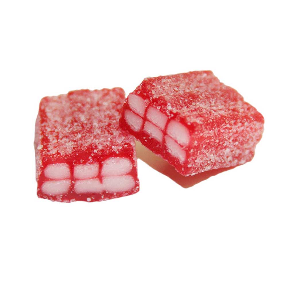 Strawberry Licorice Bricks Confection - Nibblers Popcorn Company