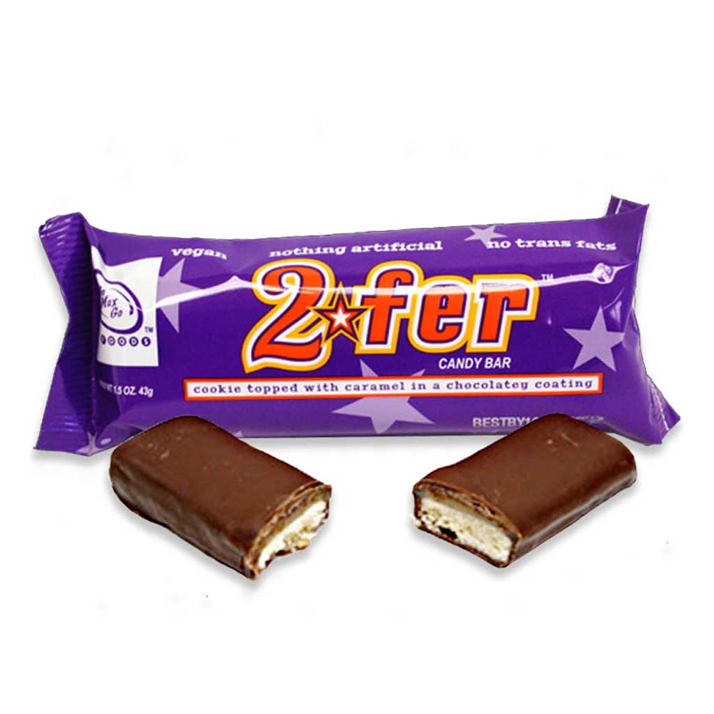 2fer Go Vegan Candy Bar Confection - Nibblers Popcorn Company