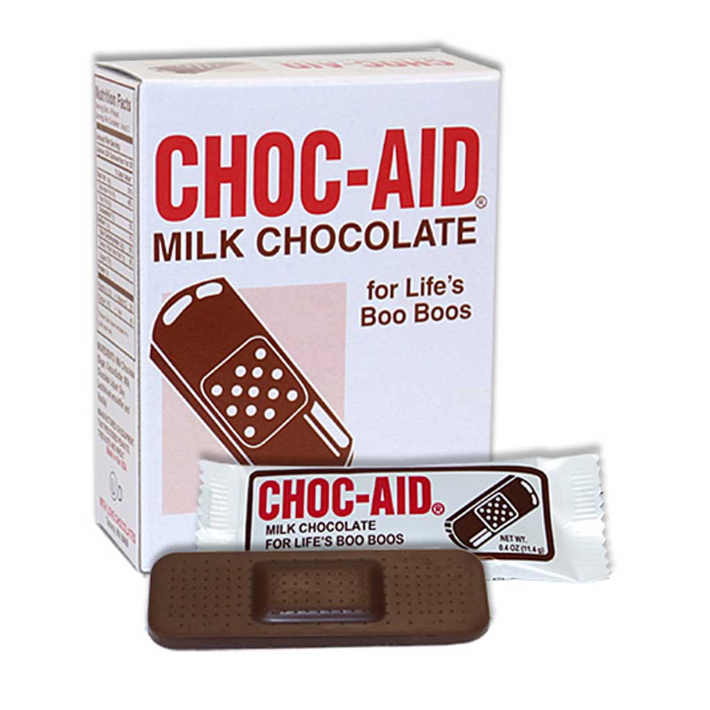 Chocolate Bandaids Confection - Nibblers Popcorn Company