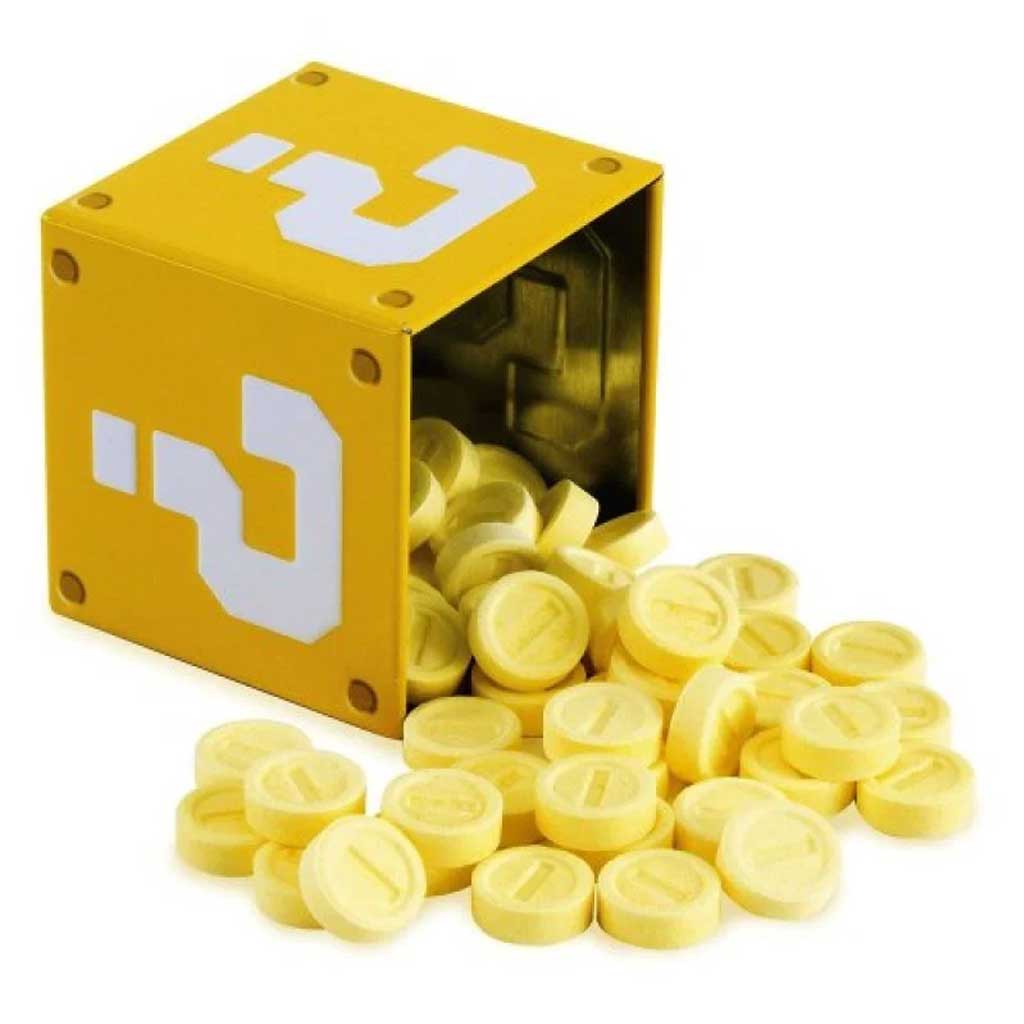 Super Mario Coin Candies Tin Confection - Nibblers Popcorn Company