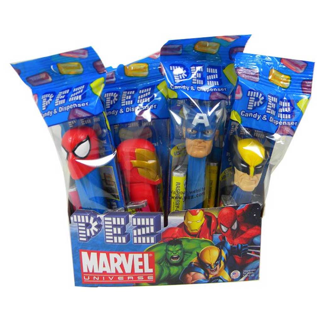 Pez Dispensers - Marvel Confection - Nibblers Popcorn Company